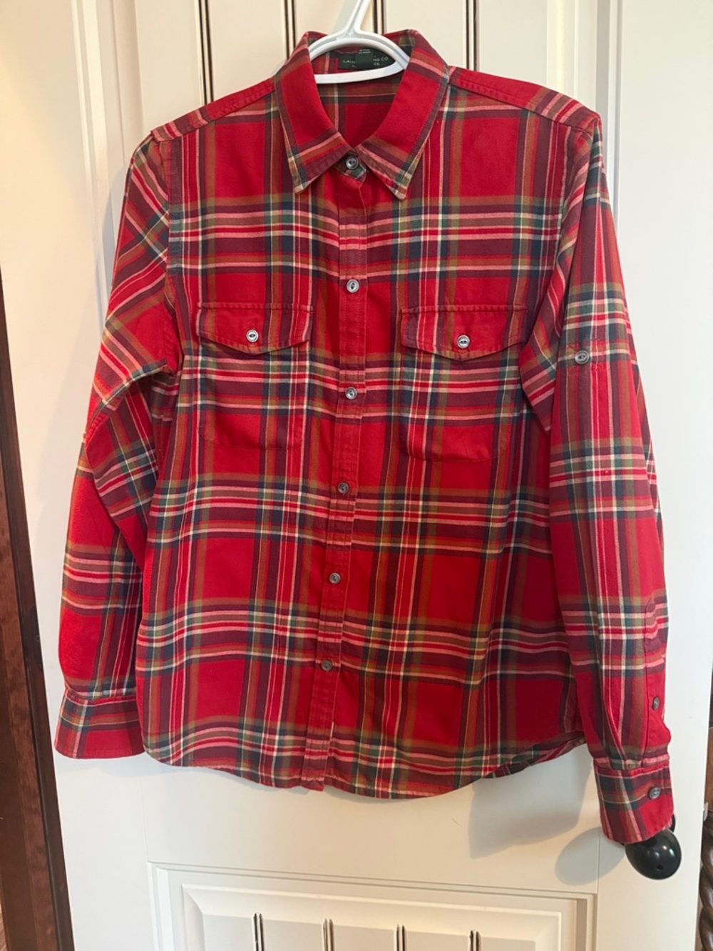 Ralph Lauren 100% Cotton Ladies Plaid Shirt.  In Excellent Condition.   Nice!